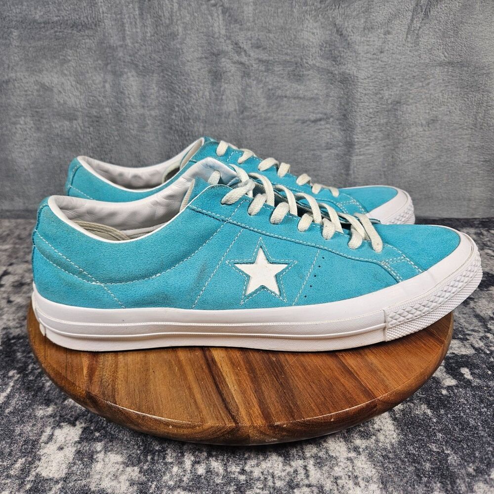 CONVERSE One Star Chuck Taylor Light Blue Suede Skate Sneakers Men’s Size 12